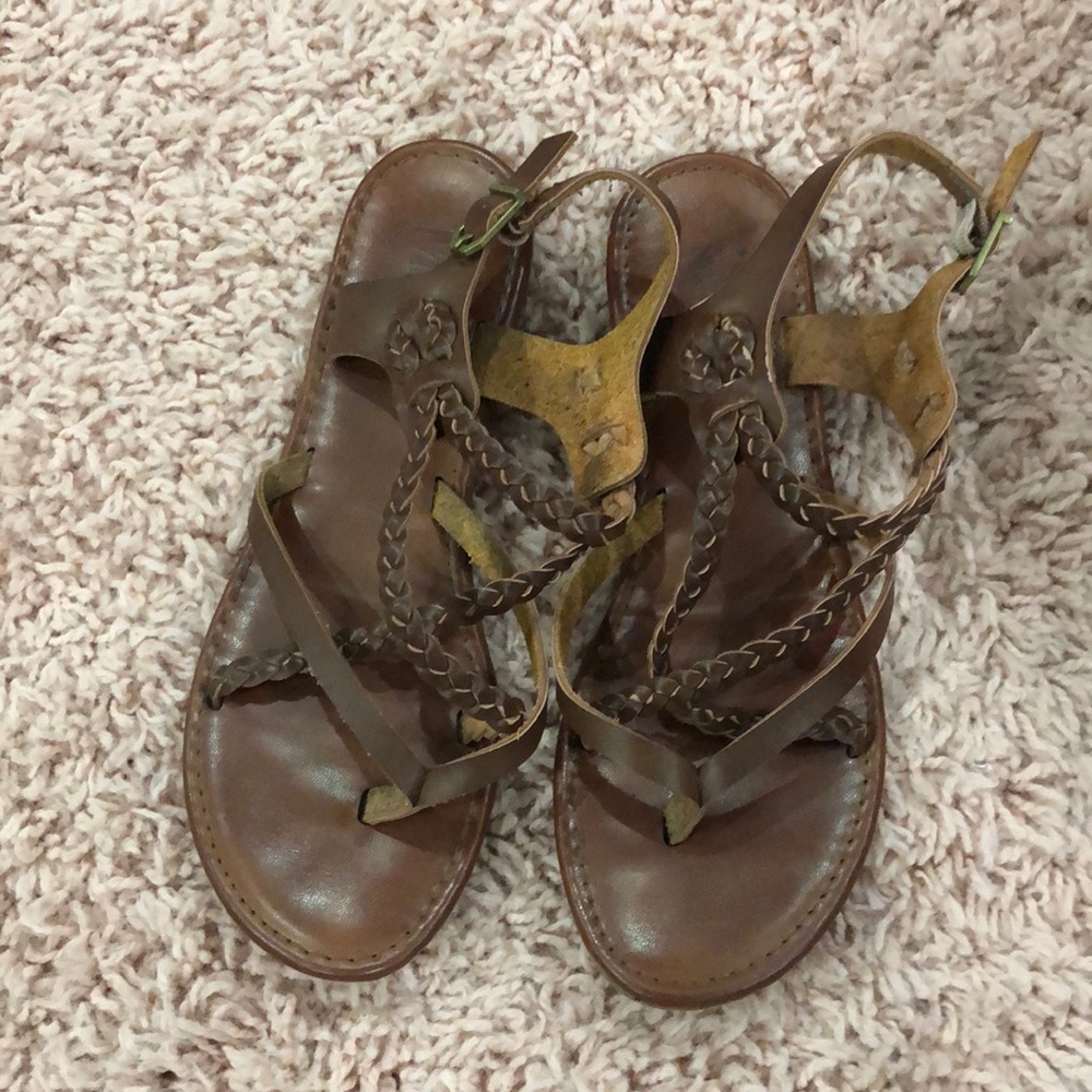 Brown Strappy Sandals